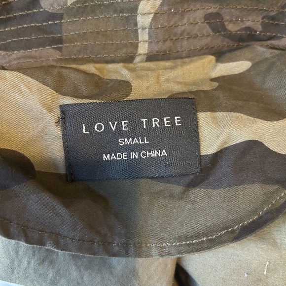 Love Tree Camo Anorak Cinch Waist Jacket - Picture 3 of 3